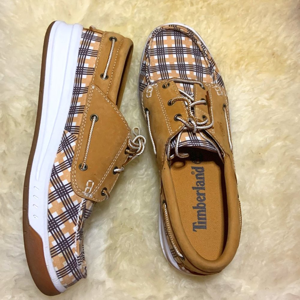 Timberland Plaid Deck Shoes